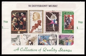THEMATIC STAMPS - MUSIC 50 DIFFERENT Many Large Quality Stamps - Picture 1 of 1
