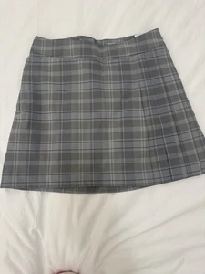 NWT Nike Golf Dri Fit Gray Plaid Skirt Skort Women’s Size 4 Preppy Classy Golf - Picture 1 of 9