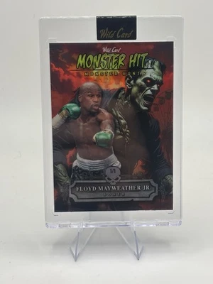 2025 Wild Card Monster Hit Floyd Mayweather Jr 1/1 Monster Hunt Boxing Card - Image 1 of 2