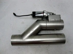 PIPE ONLY Electric Alloy Exhaust Valve 2.5" Inlet Y Pipe - Bild 1 von 4