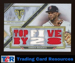 2021 Topps Triple Threads #TTR-XB4 Xander Bogaerts Triple Threads Relics #/36 - Picture 1 of 2