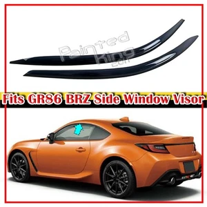 Fits 21-25 Toyota GR86 / Subaru BRZ 2D Coupe Window Visor Sun Rain Guards Smoke - Bild 1 von 5
