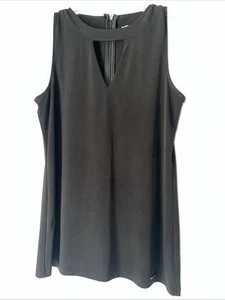 MICHAEL KORS Top Damen Medium schwarz ärmellos V-Ausschnitt Tank Shirt Bluse SÜSS! - Bild 1 von 8