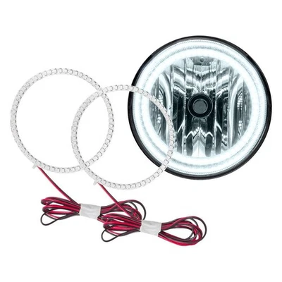 LED Fog Lights Halo Ring Lights White For 2005-2011 Toyota Tacoma - Image 1 of 4