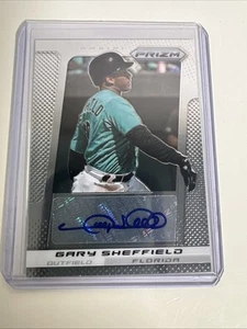 2013 Panini Prizm GARY SHEFFIELD Auto #GS MLB Marlins Yankees Dodgers Legend - Picture 1 of 6