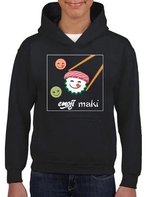 Sudadera con capucha para jóvenes Maki Sushi diseño amante de la comida japonesa Foto 1 de 4