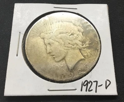 1927 D Peace Silver Dollar - Image 1 of 4
