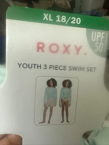 New Roxy Youth 3-piece Swim Set Size XL 18/20 - Picture 1 of 3