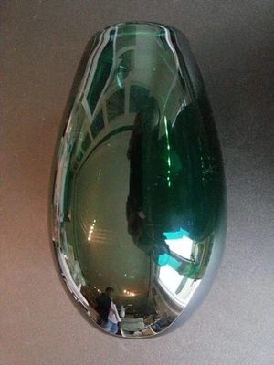 WMF Wagenfeld Turmalin Glas Vase Art Deco H21cm + 063 - Bild 1 von 4