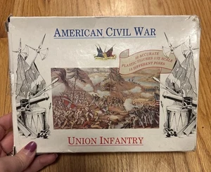 Figurine Accurate FANTERIA CONFEDERATA Guerra Civile Americana 1:72 Modellino Kit Artigianato - Foto 1 di 4