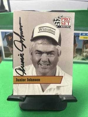 1991 Pro Set #L17 Junior Johnson  Nascar Owner Autographed Signed Card - Image 1 of 2