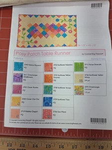 Verbindungsfäden Posey Patch Tischläufer Stoff Kit 26,5"X43,5" - Bild 1 von 4