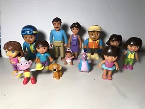 Dora the Explorer & Diego plus Family Lot of 13 Action Figures Mattel Viacom - Picture 1 of 4