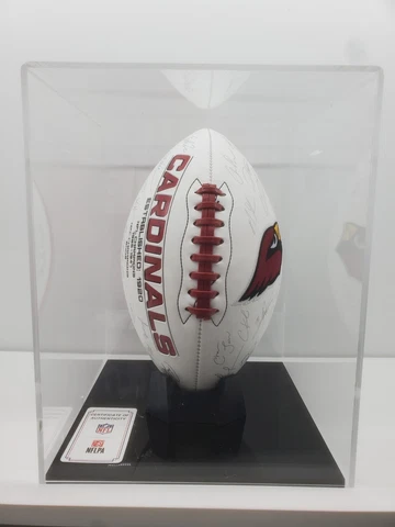 2021 NFL Rawlings Signature Football with display case Arizona Cardinals Cover