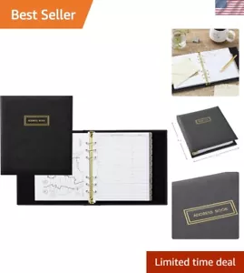 Stylish Charcoal Address Book with Tabbed Pages - Perfect for Contact Management - Picture 1 of 9