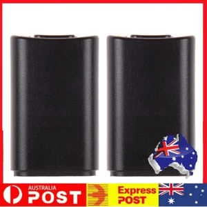 Replacement Back Door Case Shell Pack Kit Black for Xbox 360 Wireless Controller - Picture 1 of 10