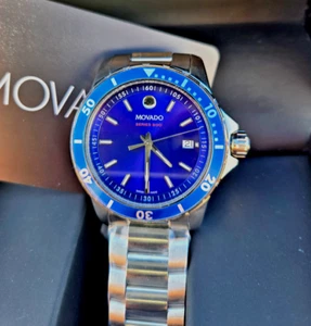 Men's Watch Stainless Blue Dial Series 800 Swiss NEW WITH TAGS - Picture 1 of 13