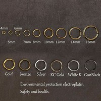 200pcs/lot Gold Silver Link Loop 3 4 5 6 7 8mm Open Jump Rings for Jewelry Makin