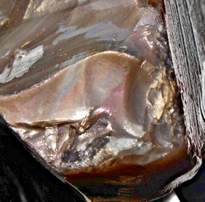 2lb Rainbow Aurora Borealis Cosmic Blue Silver Sheen Obsidian Glass Butte Rare - Picture 1 of 24