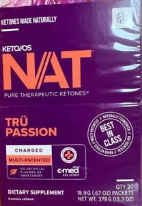 Pruvit Nat Keto Os  Tru Passion   sealed box of 20 charged packs. Free Shipping - Picture 1 of 1