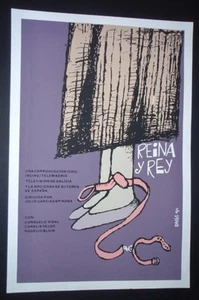 Poster serigrafato QUEEN & KING originale 1994 CUBA di Muñoz Bachs per film CUBAN - Foto 1 di 5
