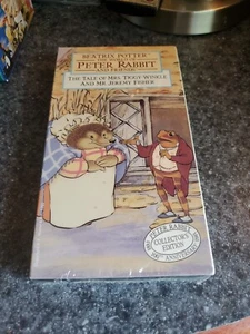 PETER RABBIT: THE TALE OF MRS. TIGGY-WINKLE AND MR. JEREMY FISHER (VHS 1993) NEW - Picture 1 of 5