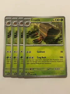 Pokemon Card Paradox Rift 4x Playset Crustle 007/182 Near Mint - Picture 1 of 1