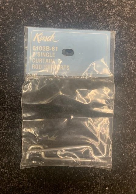 Juego de 2 piezas Kirsch 2 1/4" Liquidación Barra de Cortina Única Soportes 6103B-061 Foto 1 de 1