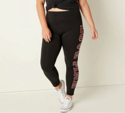 PINK VICTORIA'S SECRET YOGA HIGH WAIST COTTON LEGGING size XL - Image 1 of 4