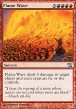 Flame Wave - Foil - 9th Edition - LP, English MTG Magic FLAT RATE SHIP
