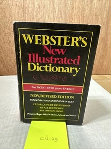 Vintage WEBSTER'S NEW ILLUSTRATED DICTIONARY 1968 hardcover~VINTAGE!! - Foto 1 di 6