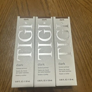 3 Pack TIGI Cosmetics Tinted Primer DARK 0.95 Fl Oz. Oil Free Formula - Picture 1 of 4