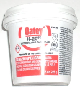 Oatey 30132 Water Soluble Paste Flux H-20 Soldering Flux 8 oz Jar - Picture 1 of 1