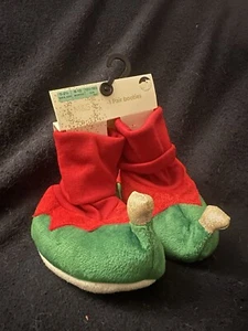 New Marks and Spencer M&S Christmas Pull-on Elf Booties Shoes T646719N 6-12 M - Picture 1 of 4