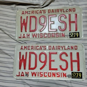 Wisconsin  Amateur Radio license plate # WD9ESH 1973 - Picture 1 of 5