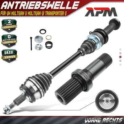 Drive shaft + through shaft front right manual transmission for VW Multivan 7E T5 7J - Image 1 of 4