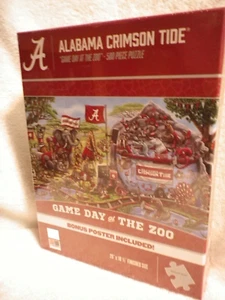 Alabama Crimson Tide 500-teiliges Puzzle SPIELTAG IM ZOO Poster enthalten VERSIEGELT - Bild 1 von 9