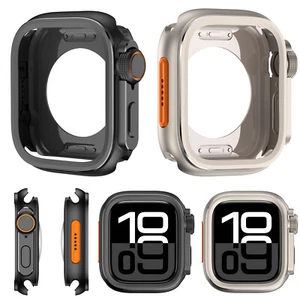For Apple Watch Series 10 46mm Metal Watch Case Zinc Alloy Hard Protective Cover - Photo 1 sur 27