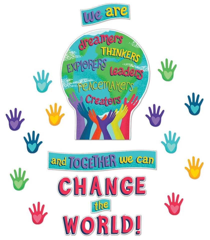 Carson Dellosa Education 110488 Together We Can Change World BB St