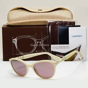 Persol Sunglasses 2012 Capri White Photochromatic Ivory 3025-S 963/4P 50mm - Picture 1 of 12