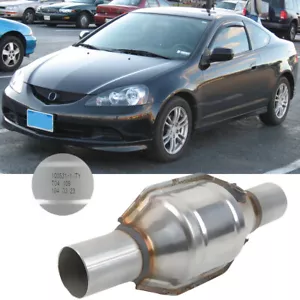 For Acura MDX RSX 07+ 2.5" In/Out Catalytic Converter w/Heat Shield Weld-On EPA - Foto 1 di 10