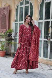 Bollywood Pakistani Salwar Kameez Ready To Wear Suits Indian Wedding Party Dress - Picture 1 of 17