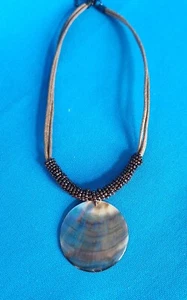 Lia Sophia Harvest Moon Genuine Mother-of-Pearl Necklace - Picture 1 of 4
