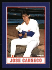 Jose Canseco 1986 Pepsi #7-10 Baseball Card