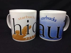 Starbucks City Tassen SAMMLER Serie Maui & Chicago 1994 & 2005 2er Set - Bild 1 von 8