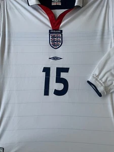 Rare Vintage 2003/05 England Home Shirt Size LB LARGE BOYS 13-14 BUTT 15 - Picture 1 of 4