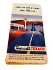 Texaco Star Road Map Gas Station Oil Advertising Fold vtg 1970s Utah Idaho AL3