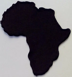 50 Pcs Rasta Africa Map (Black) Embroidered Patches 3.25"x3" iron-on - Picture 1 of 1
