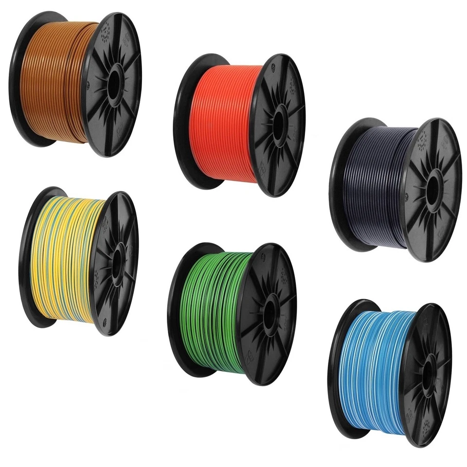 AK-PARTS 100m Auto Kabel FLRy 1,0 mm² Kfz Fahrzeugleitung Leitung Litze Aderleitung Spule