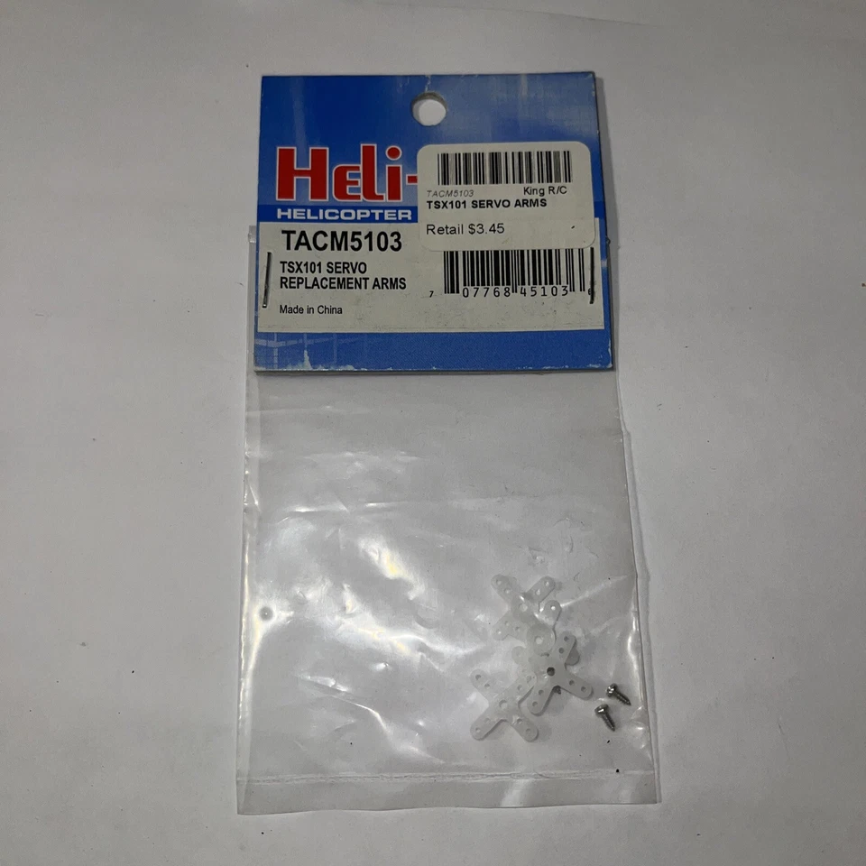 Heli-Max TACM5103 TSX101 Servo Arms Original New In Package 🇺🇸 USA Shipped - Image 1 of 1